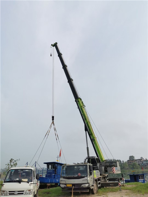 汉阴县桥梁建设吊装案例